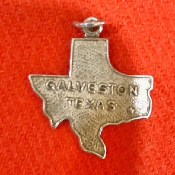 Sterling Silver Galveston Texas Charm - Picture 1 of 2